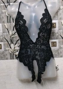 Black Lace Bodysuit Lingerie