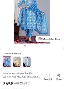 3 Piece Kurta Set 💙