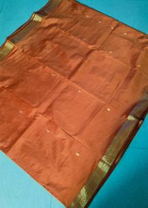 Orange Colour Pure Kanchi Pattu Saree