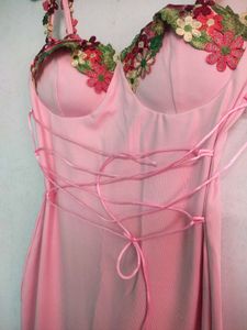 Pink Floral Mini Dress