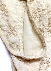 Goldenish cream lace top ✨