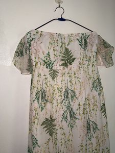 White Off shoulder Beach Wear.
