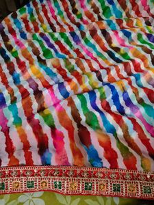 Colorful Striped Saree