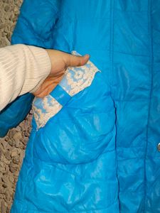 Vintage Blue Puffer Jacket 🧥