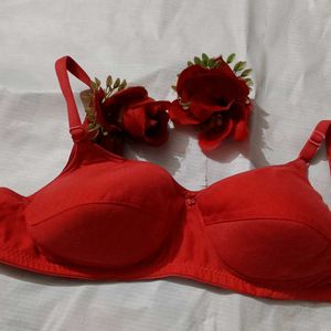 Red Everyday Bra 2set