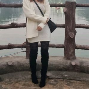 Reming Set Of Dress And Cardigan