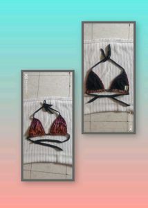 Patterned Bikini Top