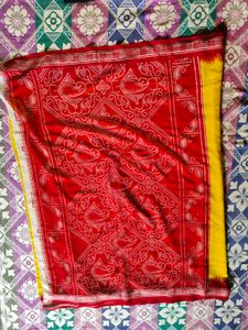 Elegant Black &amp; Yellow Sari