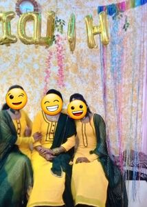 Yellow Set With Jwellery