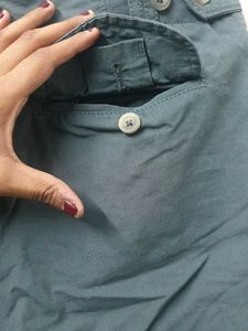 green low rise shorts