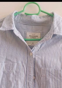 Striped Button-Up Shirt