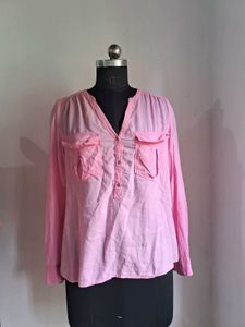 MANGO Pink Top