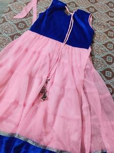 Cute Pink &amp; Blue Girls Dress