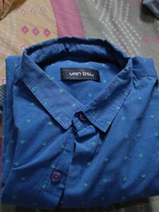 Blue Patterned Shirt