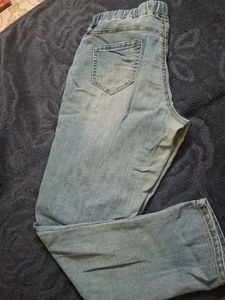 Comfy Elastic Waist Jeans