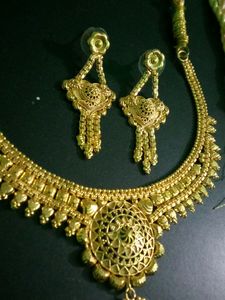 Golden Plated Necklace Set