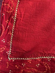 ladies solid red dupatta