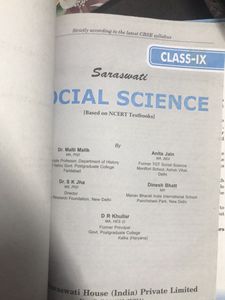 Class 9 Saraswati Social Science
