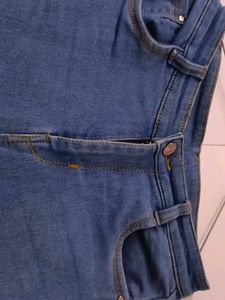 Blue Denim Cargo Pants