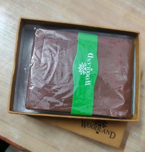 WOODLAND Men Brown Genuine Leather Wallet