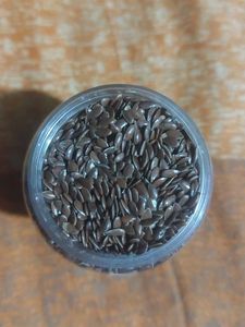 Flax Seeds in Jar
