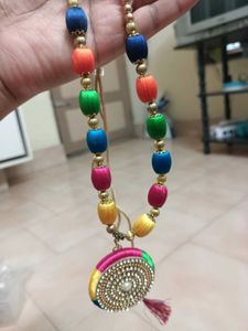 Multi Colour Thread Jewellery Set✨