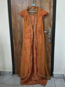 Elegant Orange Kurta Set