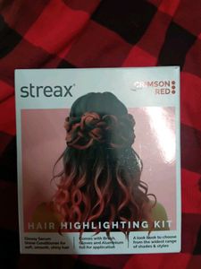 Streax Crimson Red Highlighting Kit, Unused
