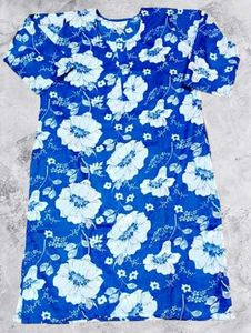 Women's Long Kurti Floral Hand Blocke Printed