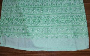 Fluorescent Green Chikenkari Designed Kurta