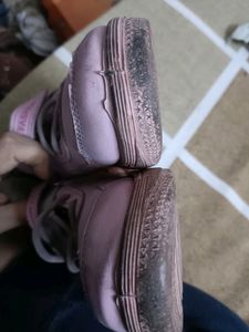 Girls Barbie Print Pink Shoes In 13 Number