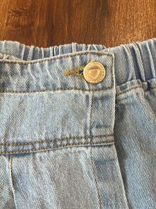 Girls Solid denim skort
