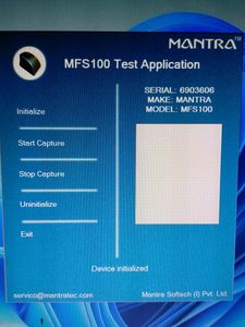 Morpho Payment Bank Fingerprint Scanner