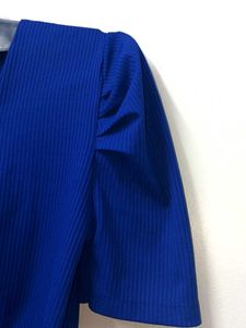 Blue Ruched Detail Top