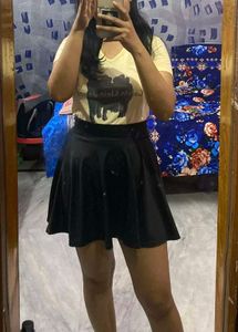 Pintresty Mini Skirt Black
