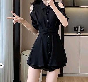 New with tag Pinterest Chic Black Cold Shoulder Dr