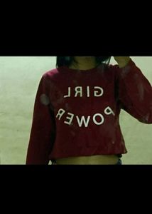 oversized crop sweatshirt (maroon)