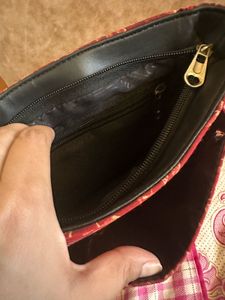 Red Printed Sling Bag (Barely Used)