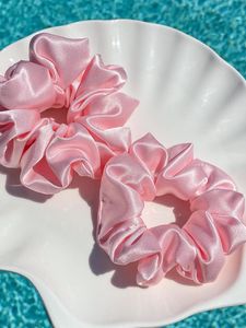 Premium Satin Scrunchies set of 5
