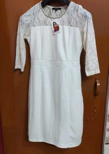 Elegant White Lace Dress