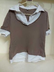 Brown Layered Look Top