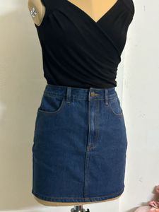Denim Mini Skirt