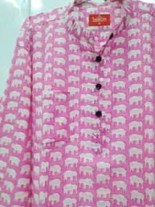 Mens Printed Kurta Shirt