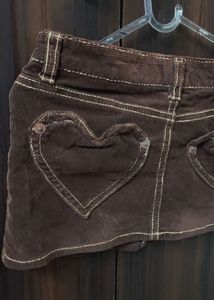 Mini Brown Y2K Skirt
