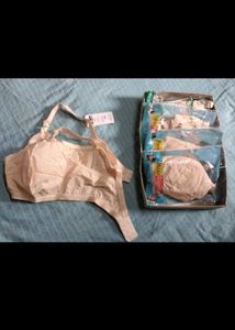 Set Of 5 Cotton Bras(34/A)