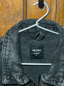 Westside Charcol Relaxed Fit Denim Jacket