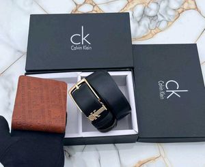 CK PREMIUM QUALITY BELT+ WALLET COMBO WITH BOX