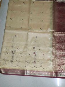 Formal Fancy Pattu Saree With Blouse