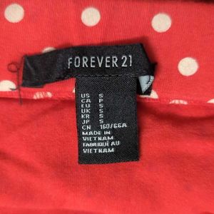 Forever 21 Red Polka Dot Mini Skirt