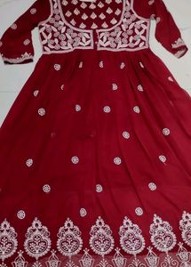 Wine Gown Kurti